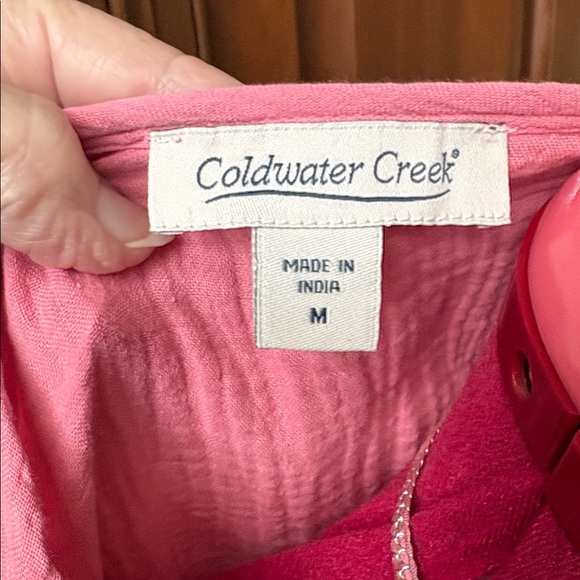 Coldwater Creek  tunic  long sleeve 
Valentine’s Day top Pink Heart Embroidered - Picture 14 of 15